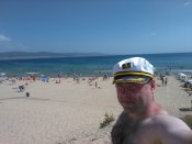 Pohled na pláže Slunečního pobřeží v Nesebaru.