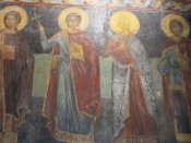 Fresková výzdoba v kostele svatého Štěpána v starém městě Nesebar.