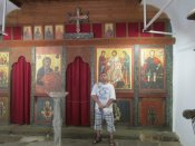 Uvnitř jednoho z mnoha kostelů v starém městě Nesebar.