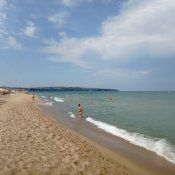 Pláž v centru Obzoru.