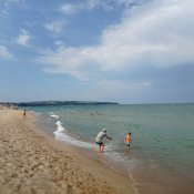 Pláž v centru Obzoru.