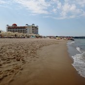 Pláž v centru Obzoru.