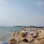 Pláž u centra Obzoru.