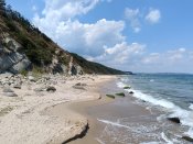 Na konci jedné z pláží u Obzoru.