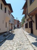 Jedna z uliček ve starem městě Plovdiv.