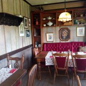 Jedna z restaurací ve Veliko Tarnovo.