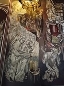 Fresky uvnitř katedrály Nanebevstoupení Páně v pevnosti Carevec, Veliko Tarnovo.