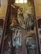 Fresky uvnitř katedrály Nanebevstoupení Páně v pevnosti Carevec, Veliko Tarnovo.
