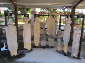 Artefakty v archeologickém muzeu v Alanya.