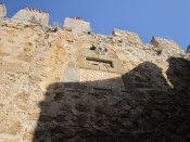 Hradby hradu na poloostrově Alanya.