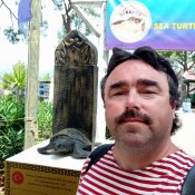 V areálu záchranné stanice pro mořské želvy u pláže İztuzu.