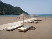 Samotná pláž İztuzu.