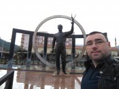 Pomník prvního tureckého prezidenta Mustafy Kemala Atatürka v centru města Kemeru.